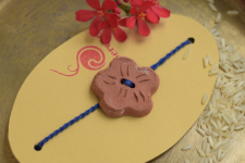 Terracotta ❂ Handmade . Rakhi { e }